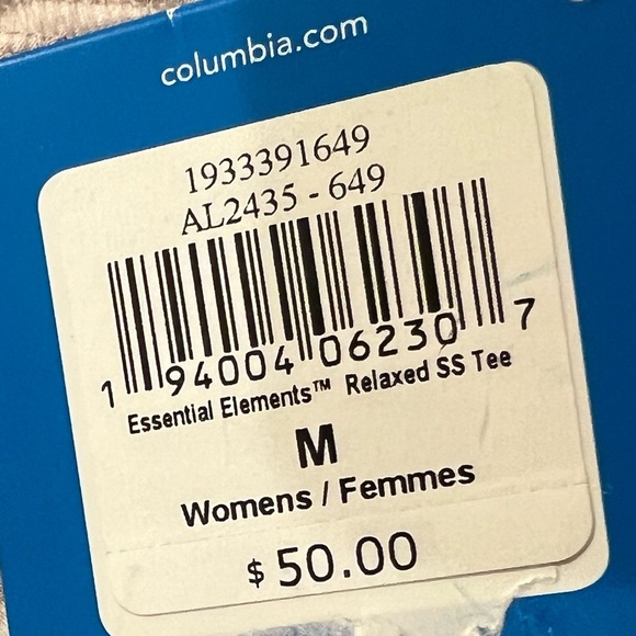 COLUMBIA Women's Essential Elements Striped SS Shirt NWT Size M - Picture 9 of 9